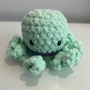 Mint Green Crochet Octopus